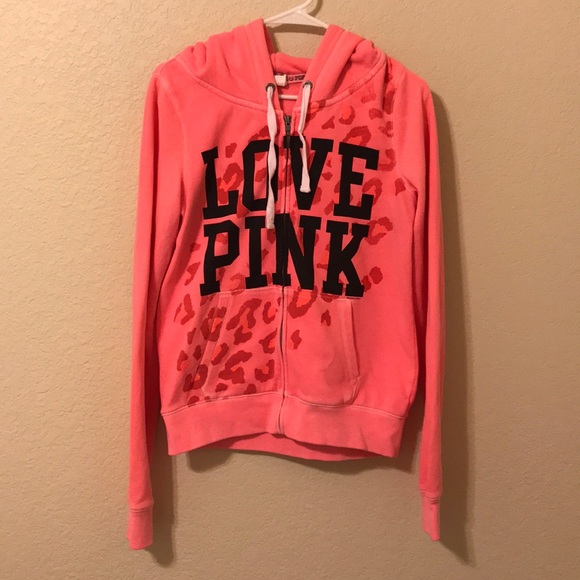 PINK Victoria's Secret Tops - Love Pink by VS Hoodie Size L